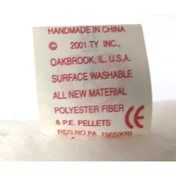 Ty Beanie Baby Dizzy Dalmatian Dog 8" Black Ears Colored Spots Plush 2000 - Picture 9 of 9